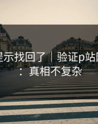 被删的提示找回了｜验证p站网页登录：真相不复杂